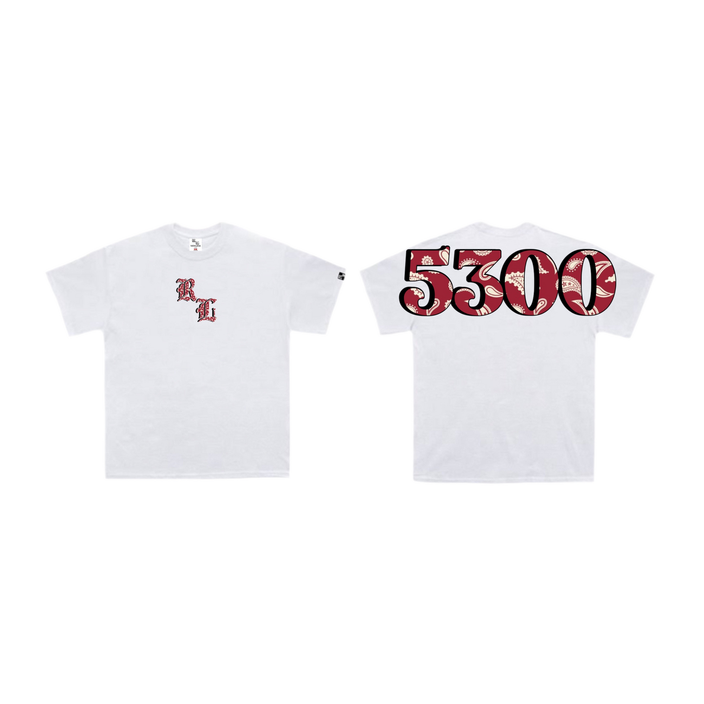 5300 V3 RED BANDANA (WHITE)