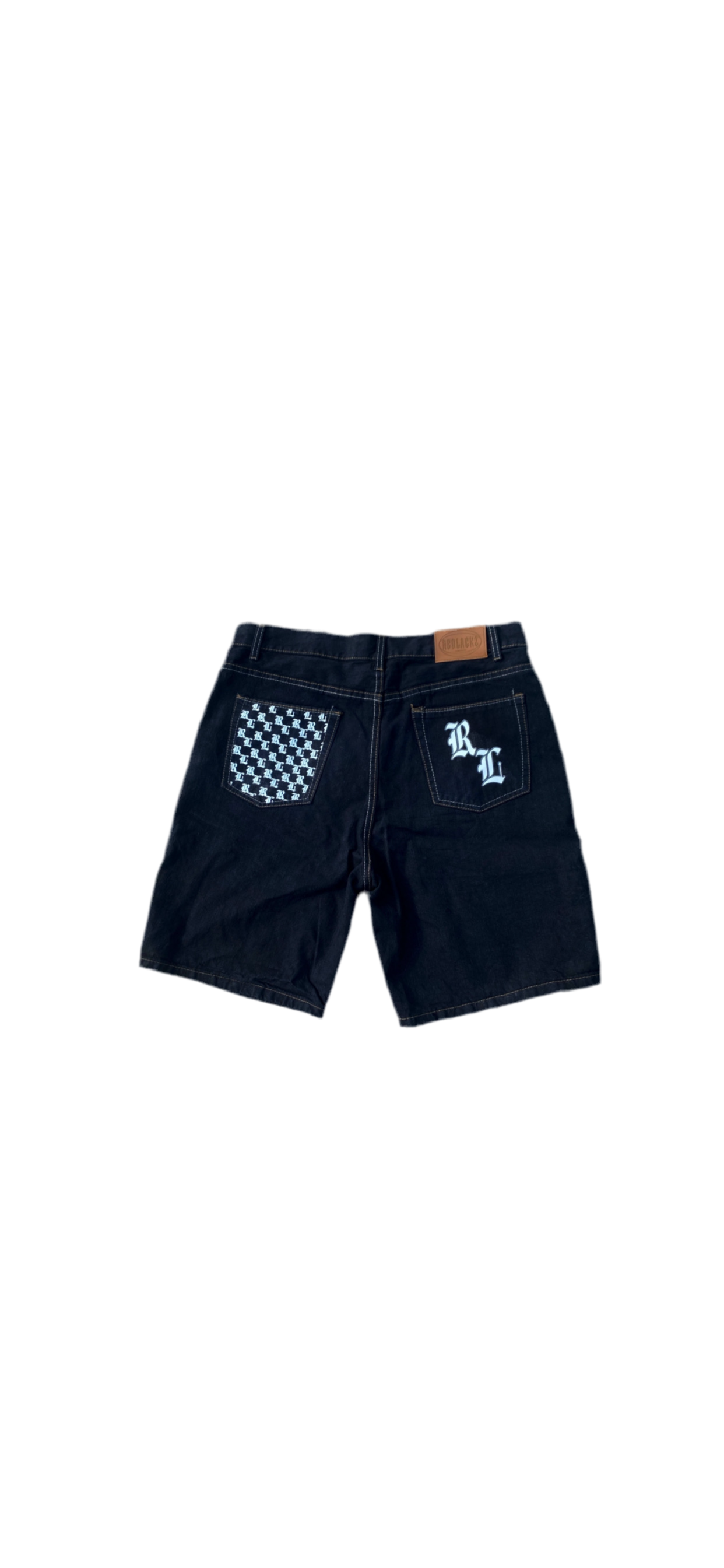 BIG LOGO REDLACKZ JORTS BLACK