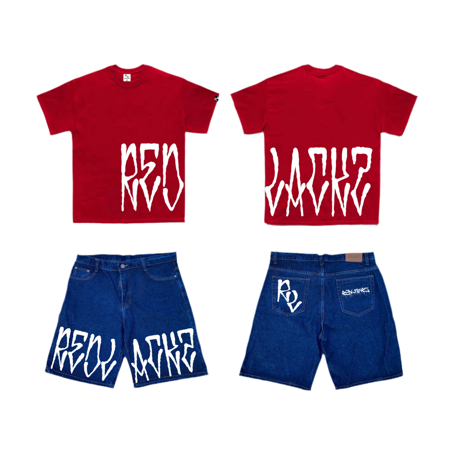 MONSTA TAG COLLECTION JORTS & TSHIRT