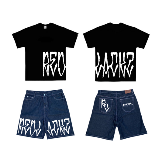MONSTA TAG COLLECTION JORTS & TSHIRT