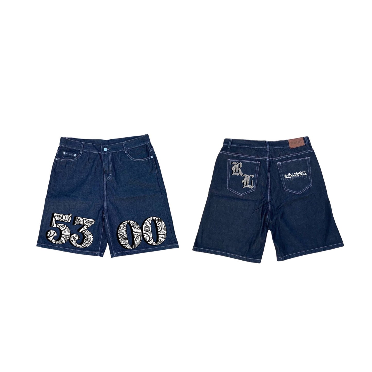 5300 WHITE BANDANA ONE OF NONE (DARK BLUE)
