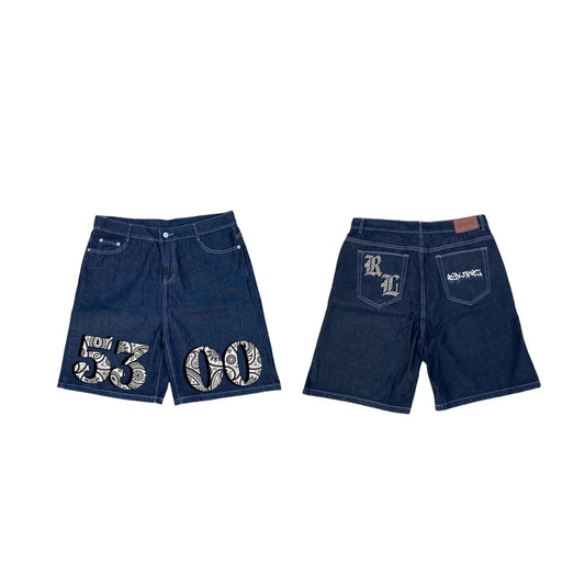 5300 WHITE BANDANA ONE OF NONE (DARK BLUE)