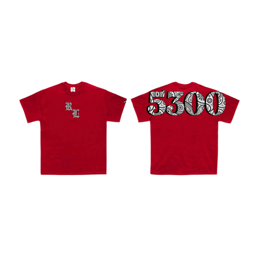 5300 V3 WHITE BANDANA (RED)