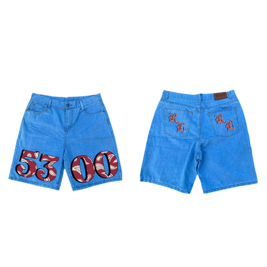 5300 W RED BANDANA ONE OF NONE (LIGHT BLUE)
