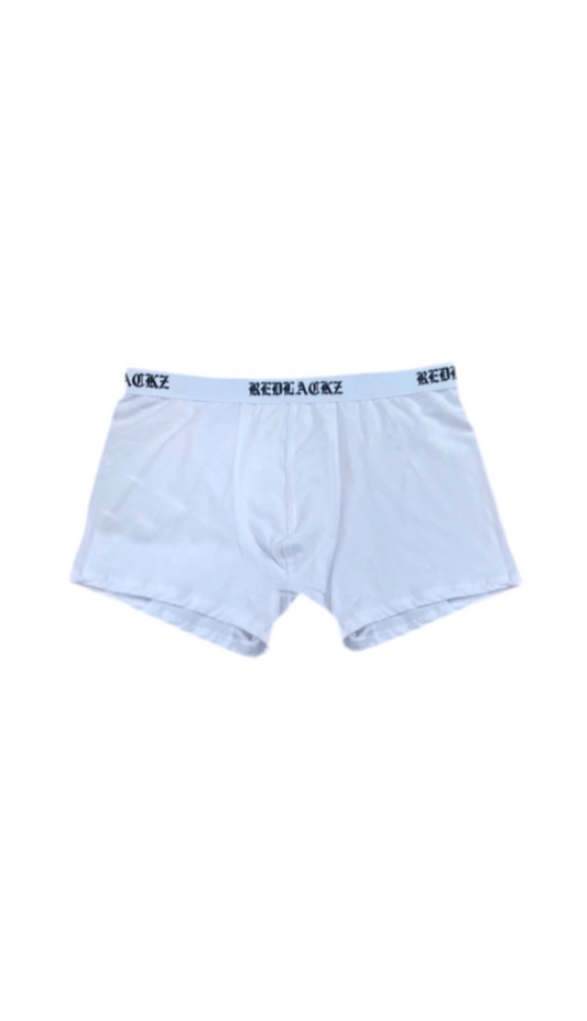 REDLACKZ BOXER TRUNKS WHITE